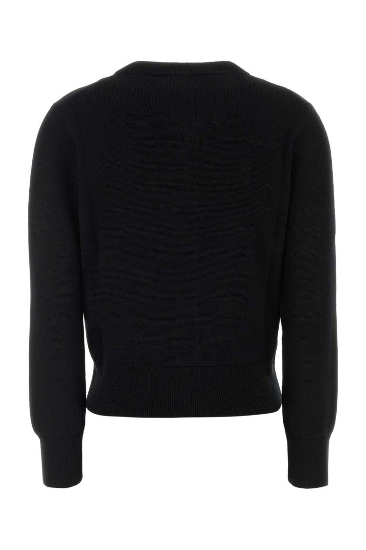 Ami Black Wool Cardigan