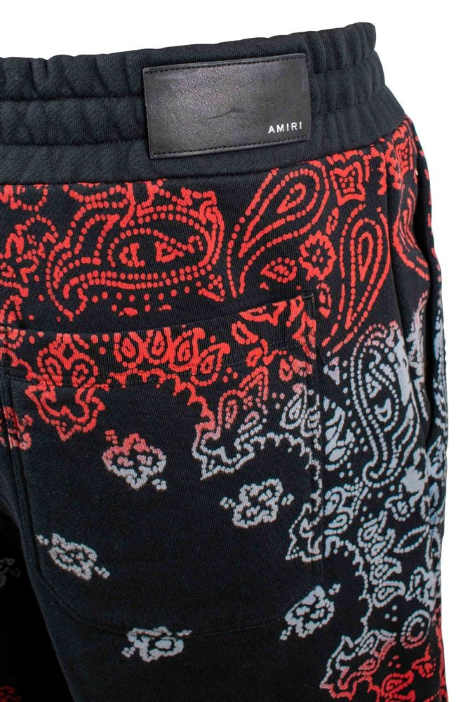 Amiri Bandana-Print Black Cotton Amiri Shorts