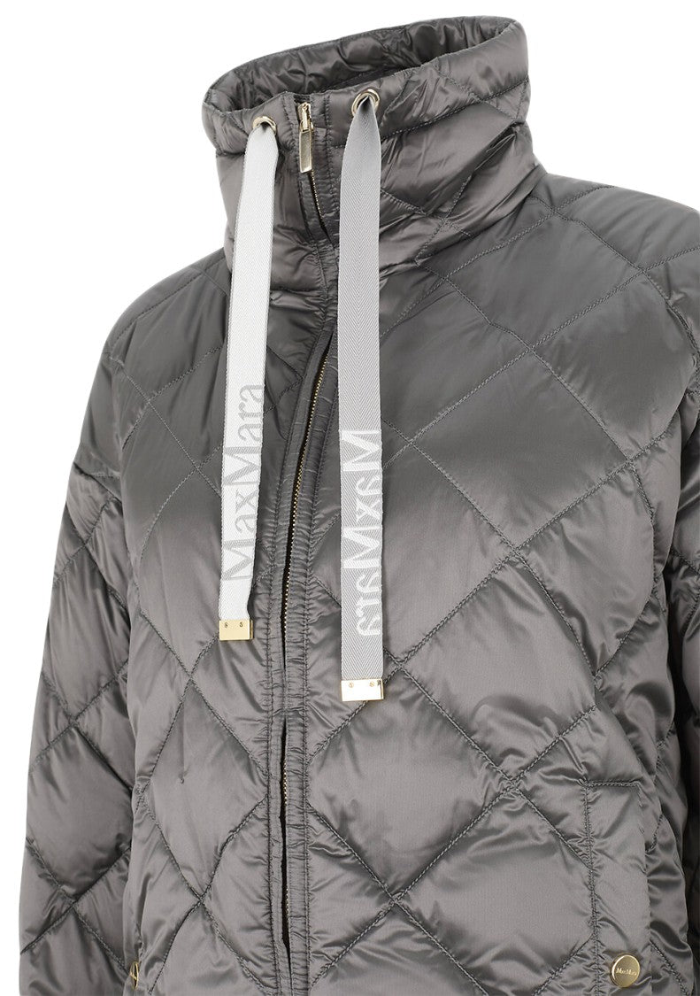 Max Mara Diamond-Quilted Padded Jacket With High Collar