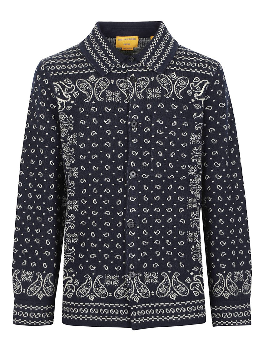 Guest In Residence Wild Rag Paisley Cashmere Work Shirt Jacket