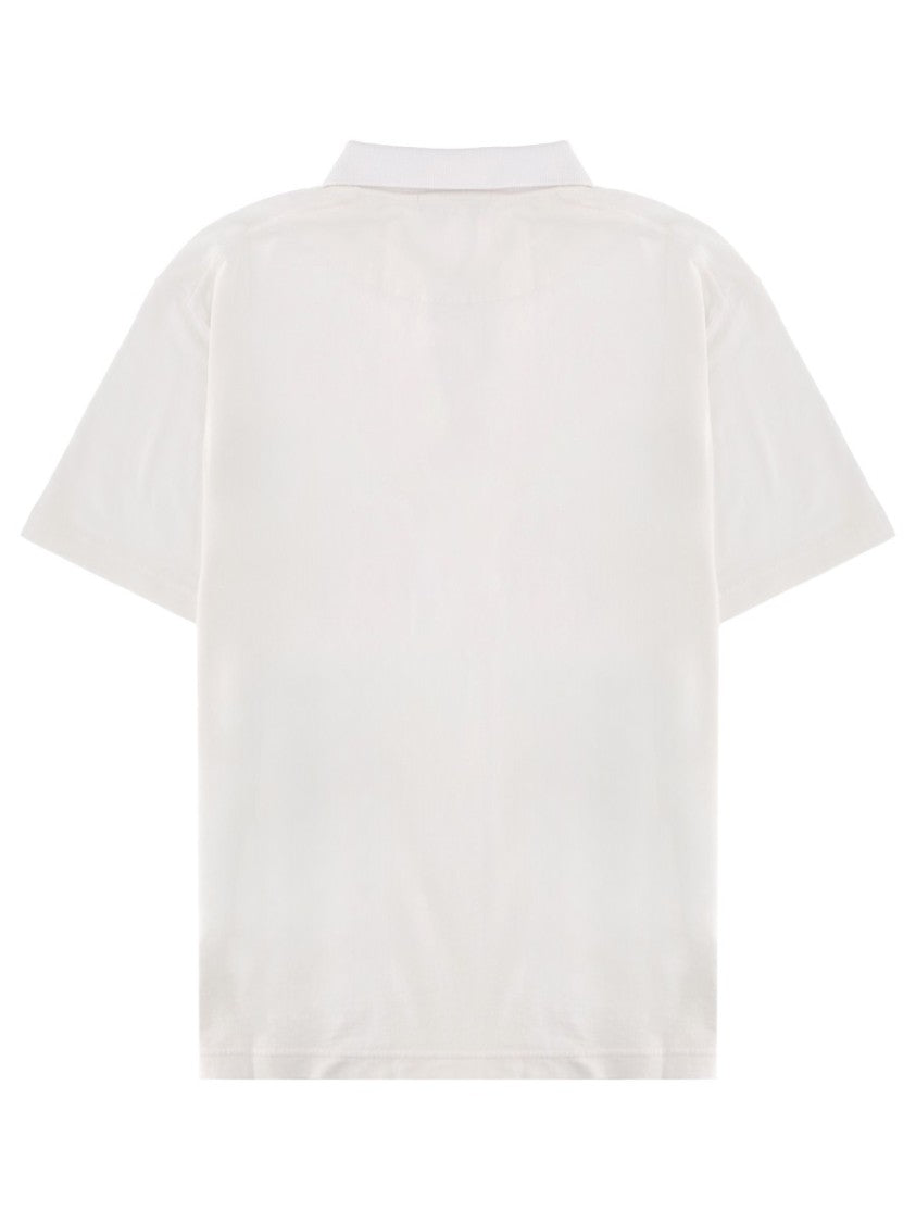 Stone Island Neutrals Regular Fit Logo Patch Cotton Polo Shirt