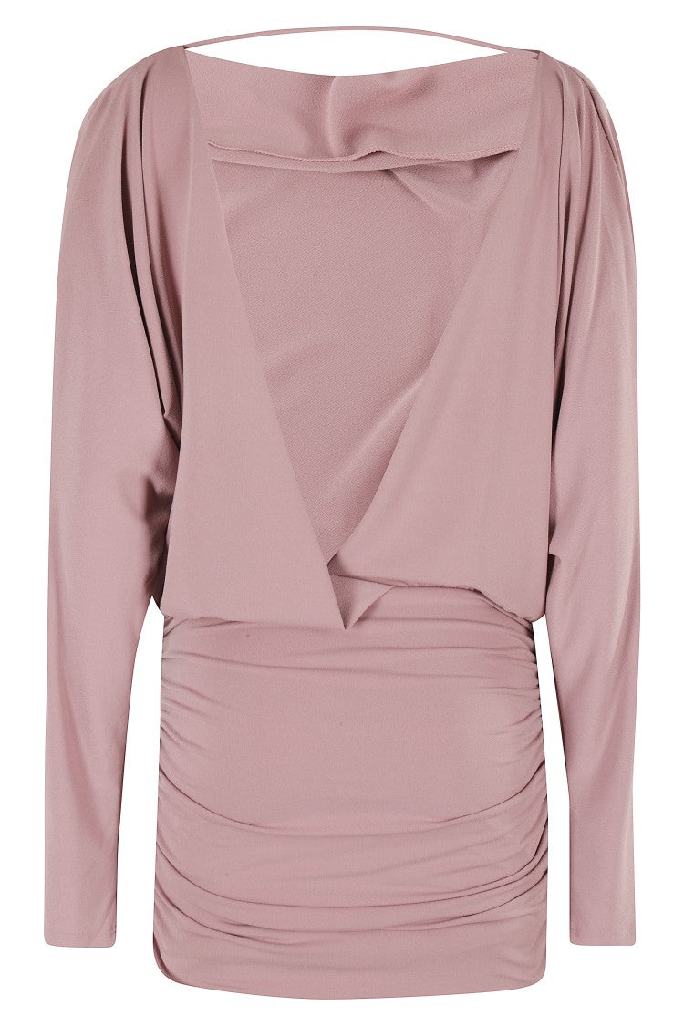 The Andamane Wisteria Mini Long Sleeve Mini Dress