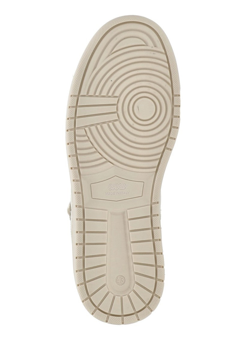 Evenu Equal White Suede Low-Top Sneakers