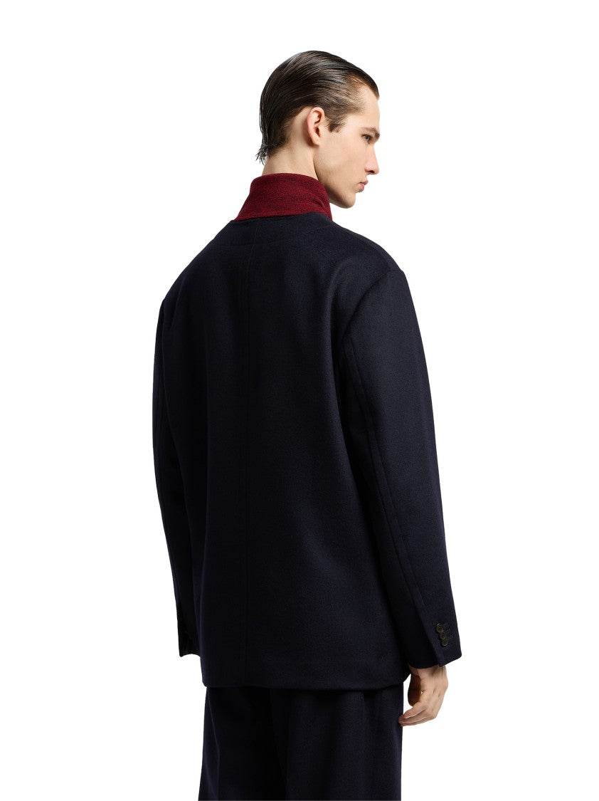Emporio Armani Straight-Fit Wool And Cashmere Blend Blazer