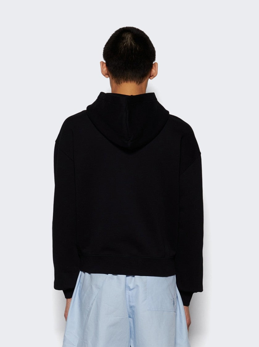 Jacquemus Gros Grain Zip Hoodie Black
