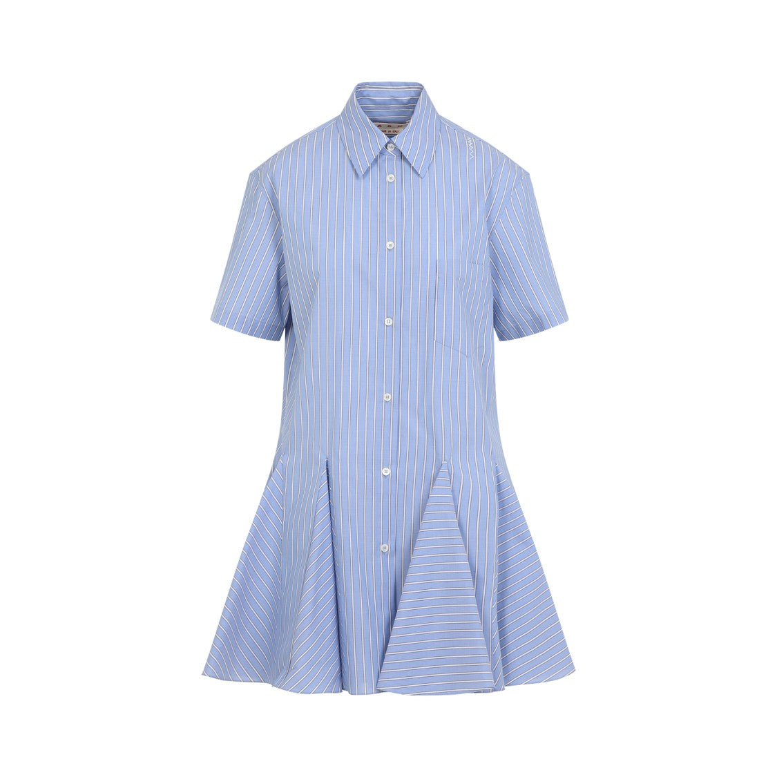 Marni Blue China Cotton Mini Dress