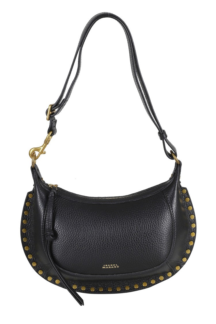Isabel Marant Oskan Moon Textured Calfskin Shoulder Bag