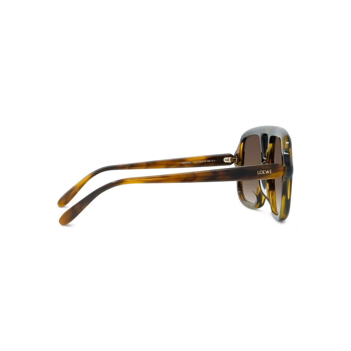 Loewe Tortoiseshell Lw40161u Oversized Square Sunglasses