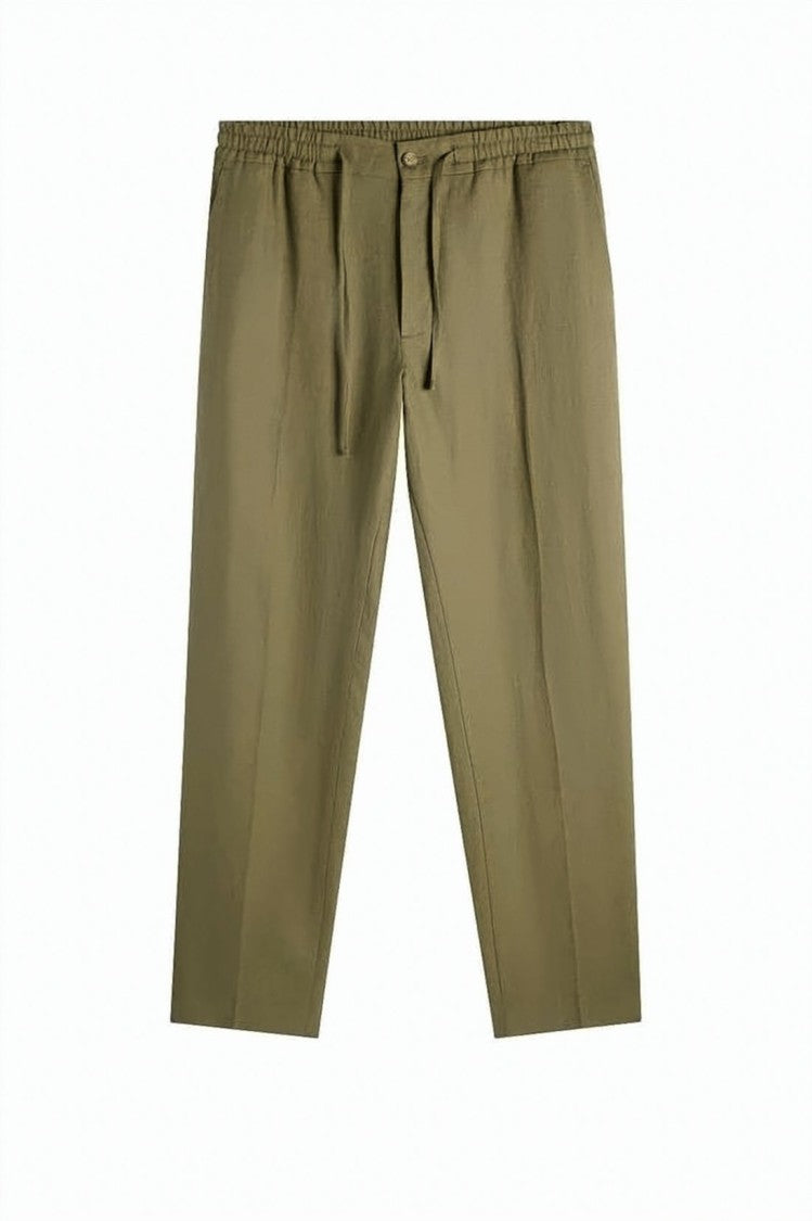 J Lindeberg Relaxed Fit Straight Pants With Elastic Waistband