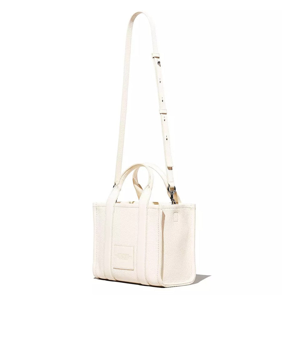 Marc Jacobs Structured Full-Grain Leather Small Tote With Adjustable Strap