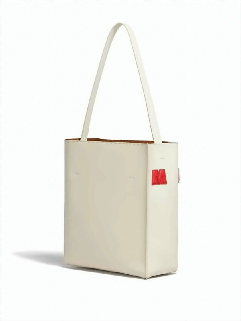 Marni Rectangular Calf Leather Shoulder Bag