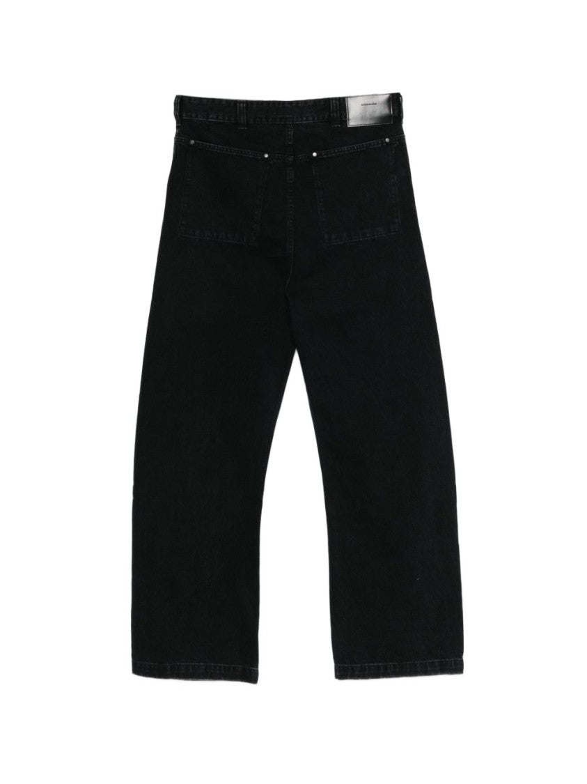 Entire Studios Straight Leg Five-Pocket Cotton Jeans