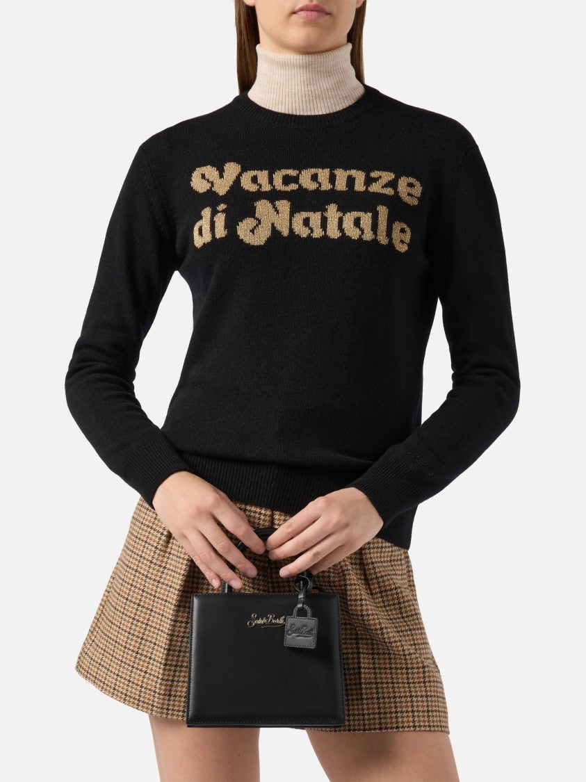 Mc2 Saint Barth Compact Black Tote Bag