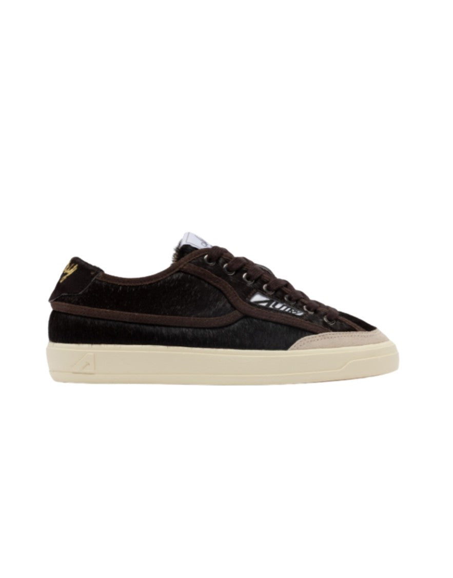 Autry Pony Hair Leather Low-Top Sneakers