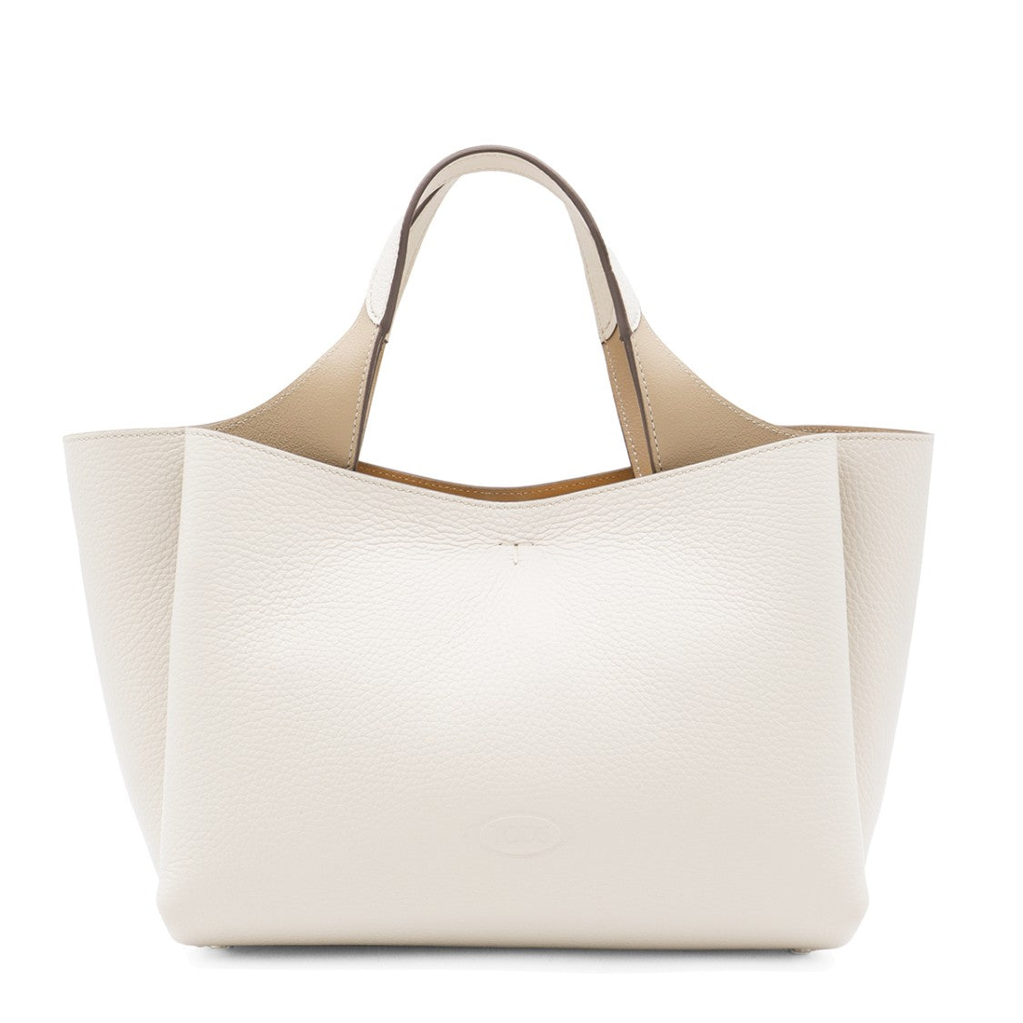Tod's White Leather Mini Top Handle Bag