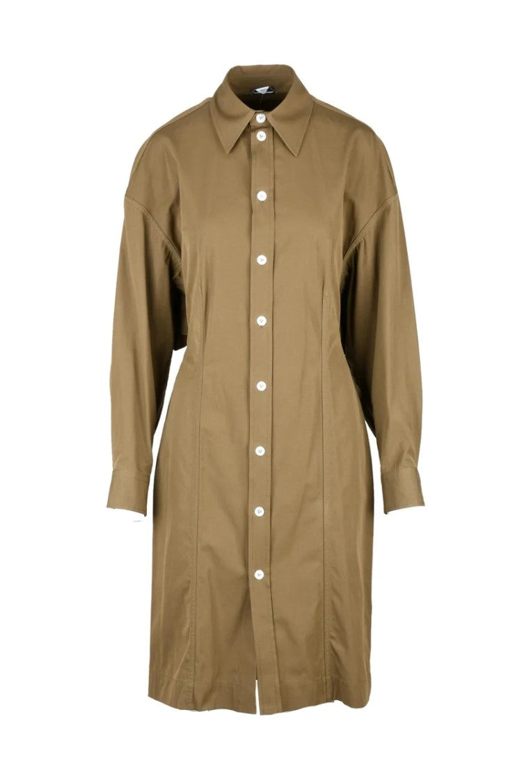 Bottega Veneta Chemise Dress Cotton/Viscose - Brown