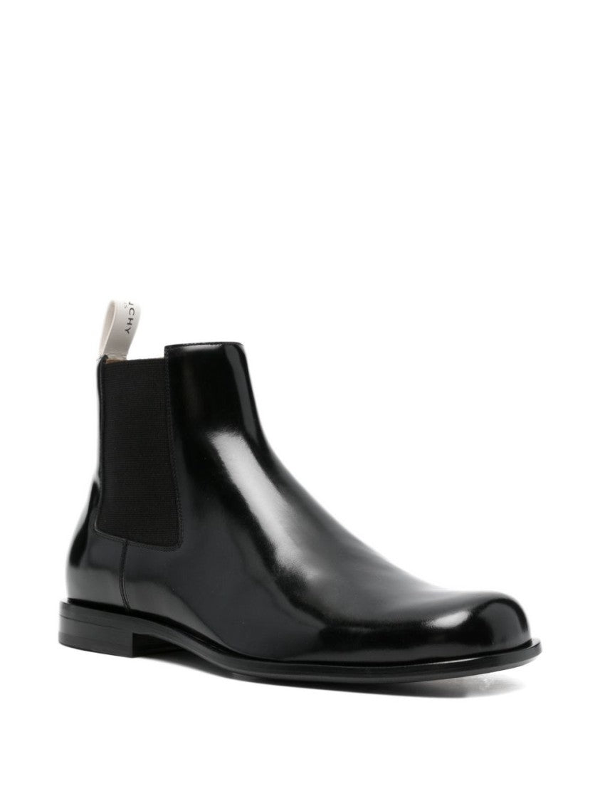 Givenchy Black Square Toe Elasticated Side Boots