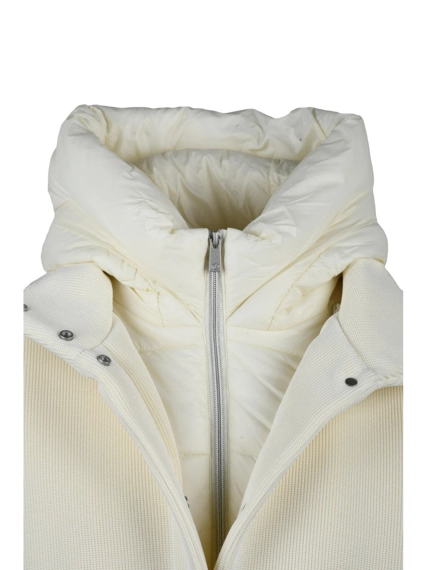 Unity White Nylon Tricotech Coat