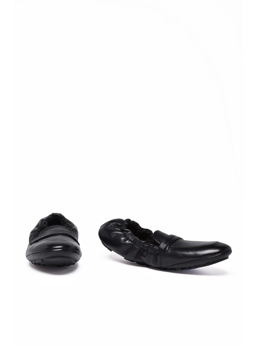 Alexander Hotto Black Classic Leather Loafers