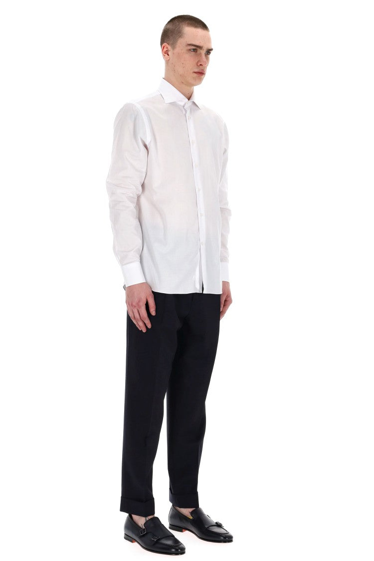 Borriello Micro Pattern Cotton Tailored Shirt