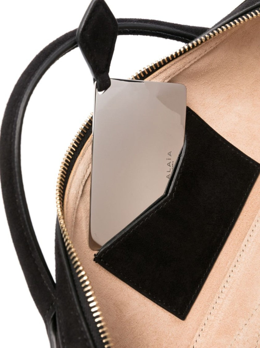 Alaïa Le Teckel Goatskin Suede Tubular Handle Clutch