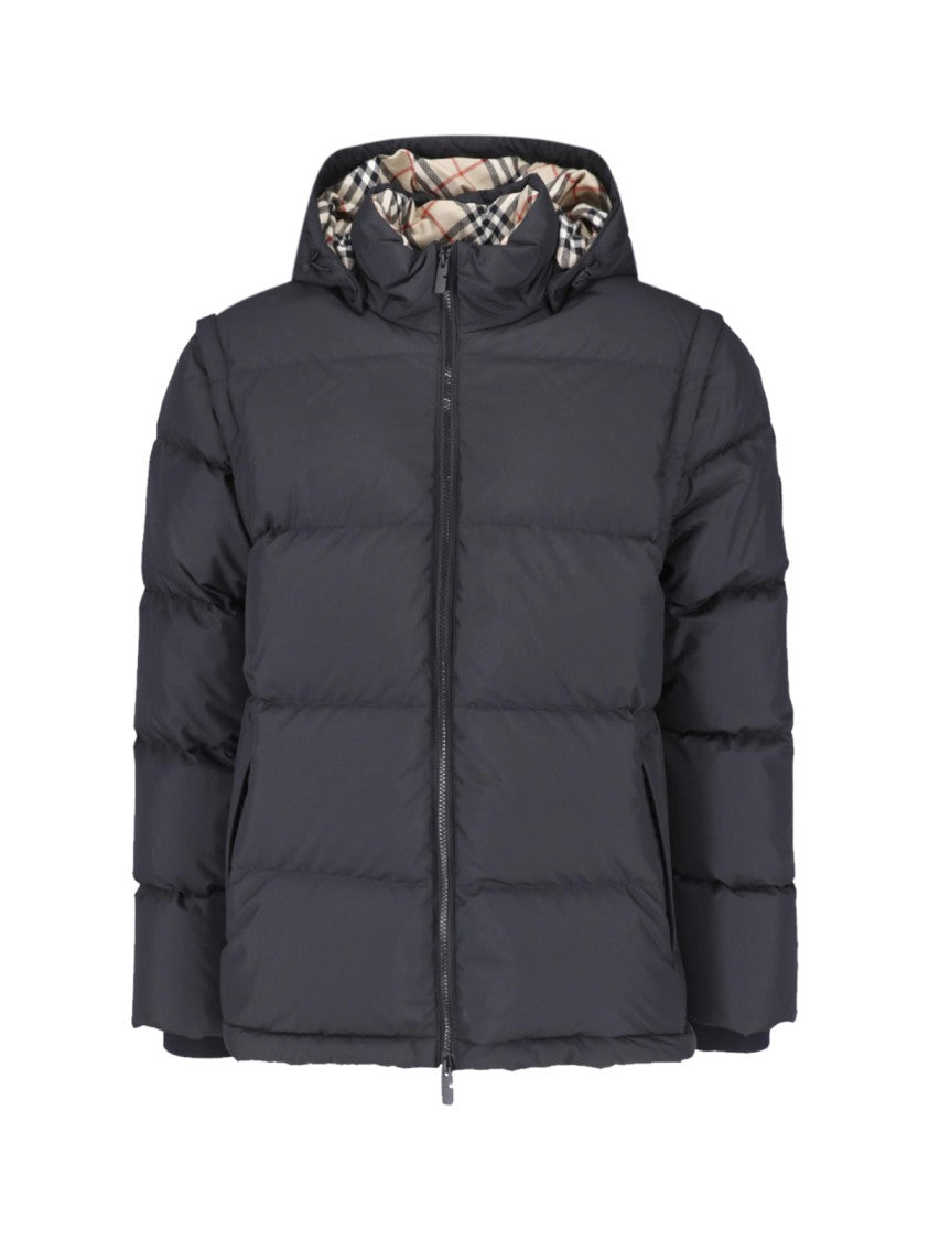 Burberry Black Bideford Hooded Down Jacket