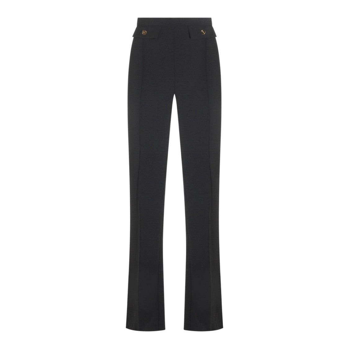Elisabetta Franchi High-Waisted Tailored Trousers With Lateral Zip Fastening
