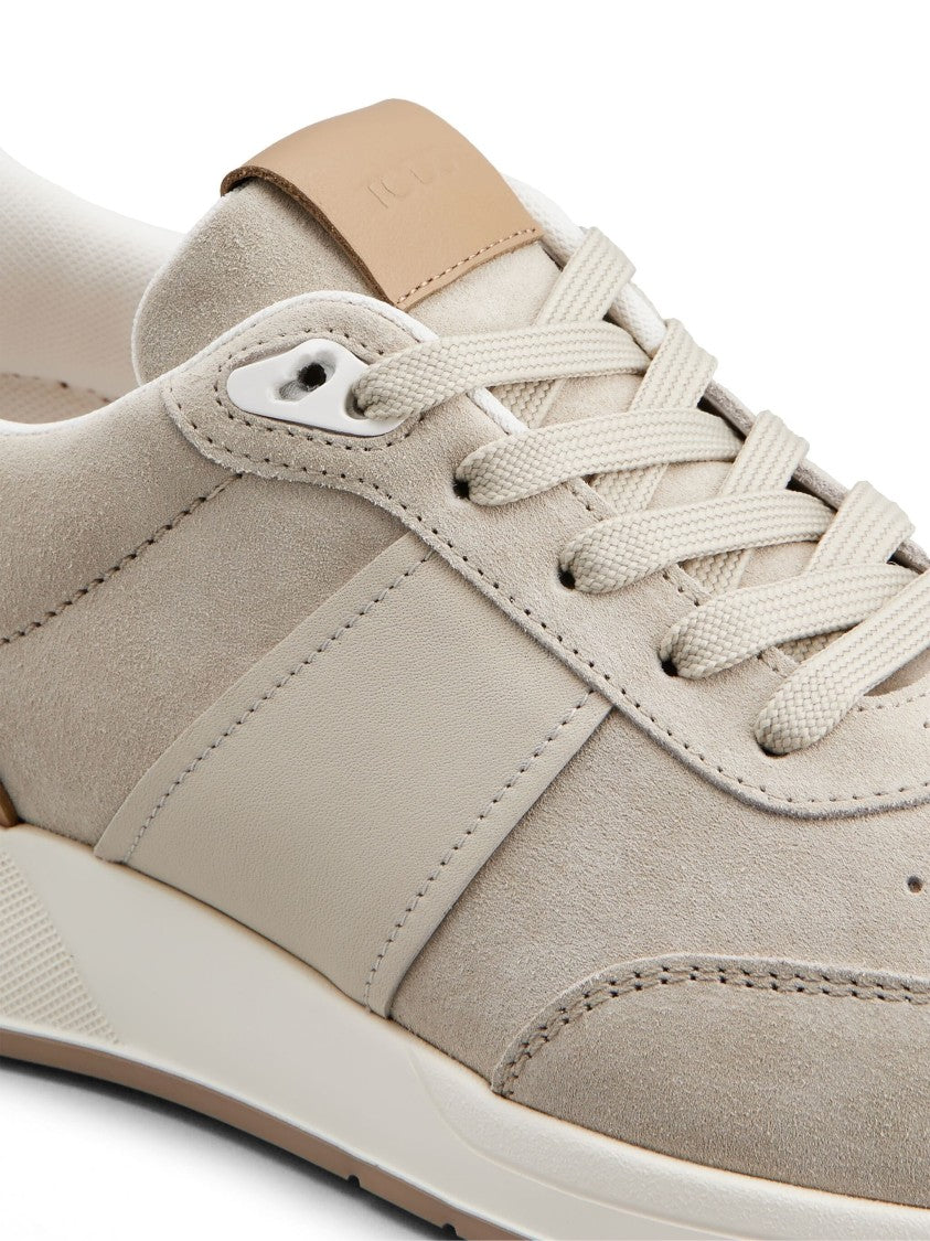 Tod's Leather-Trim Suede Sneakers