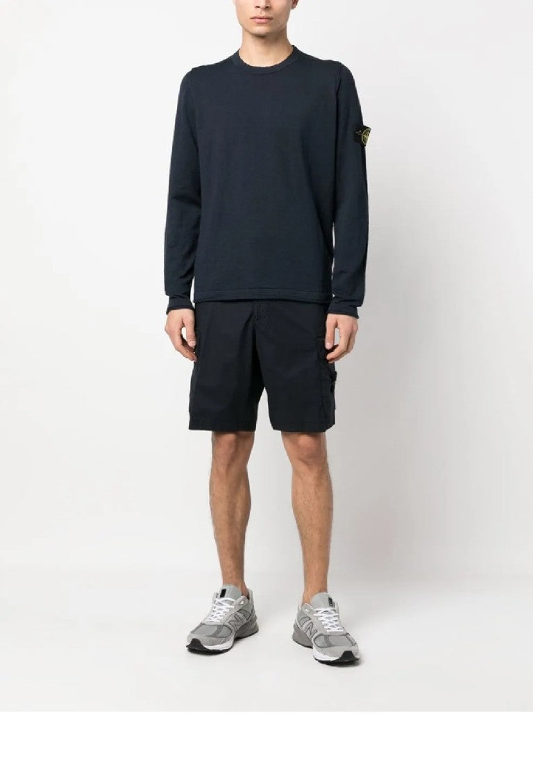 Stone Island Relaxed-Fit Long-Sleeved Top With Crew Neckline
