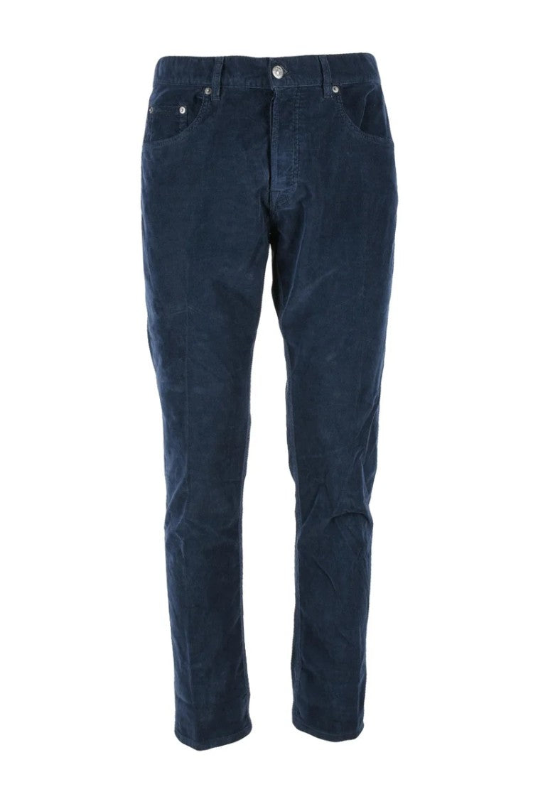 Dondup Icon Velvet Trousers - Blue