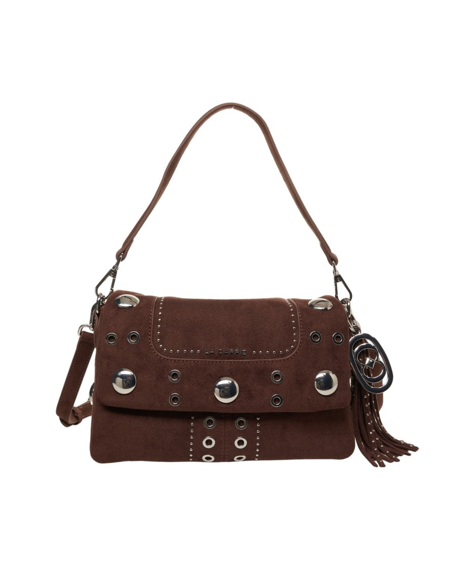 La Carrie Eco Suede Shoulder Bag