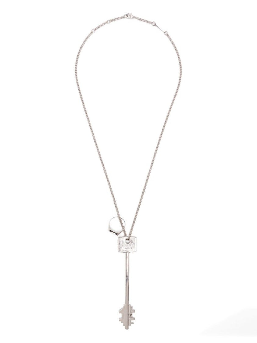 Rabanne Geometric Key Pendant Necklace