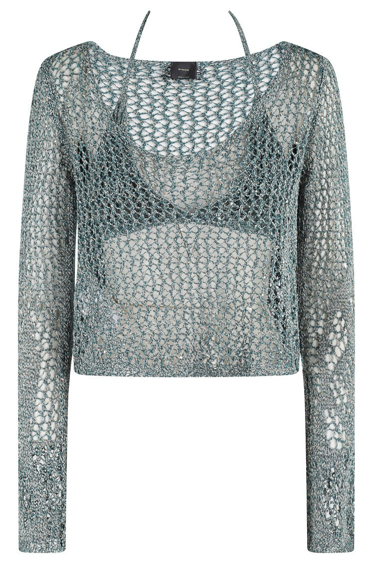 Pinko Denalo Nesh Openwork Sweater