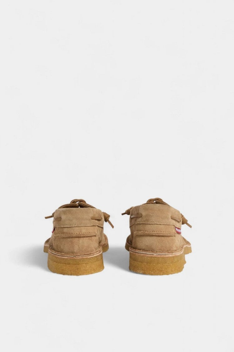 Dsquared2 Beige Neoclassic Suede Boat Shoes