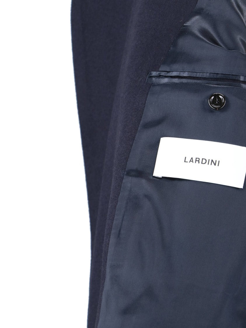 Lardini Double-Breasted Coat – Navy