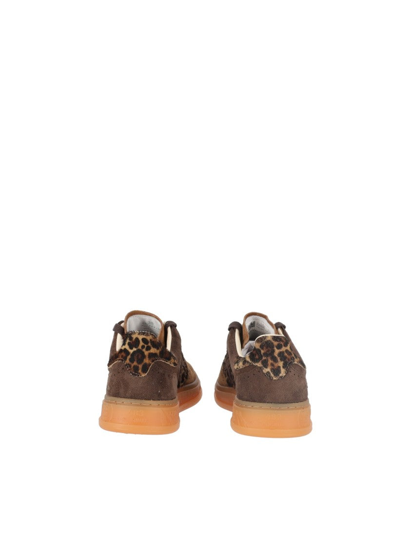Premiata Brown Lauryn Leopard Print Sneakers