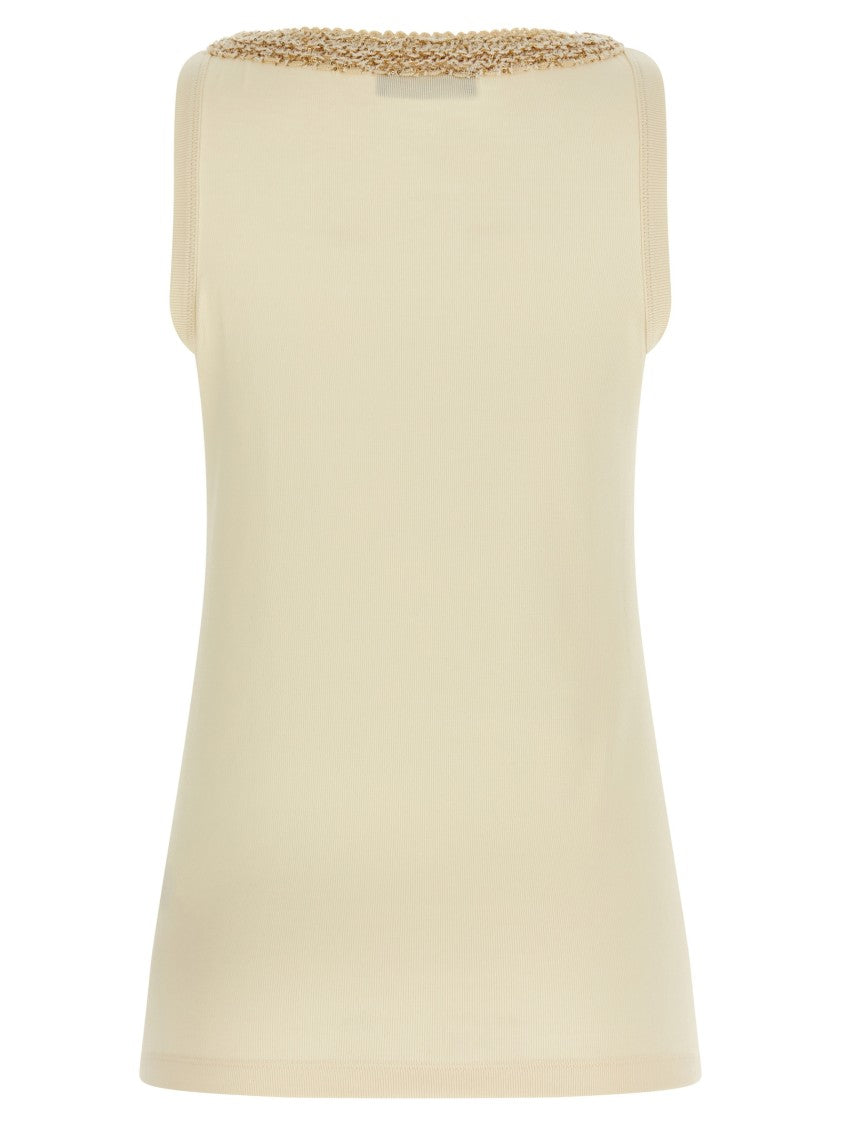Fabiana Filippi Tweed Insert Top