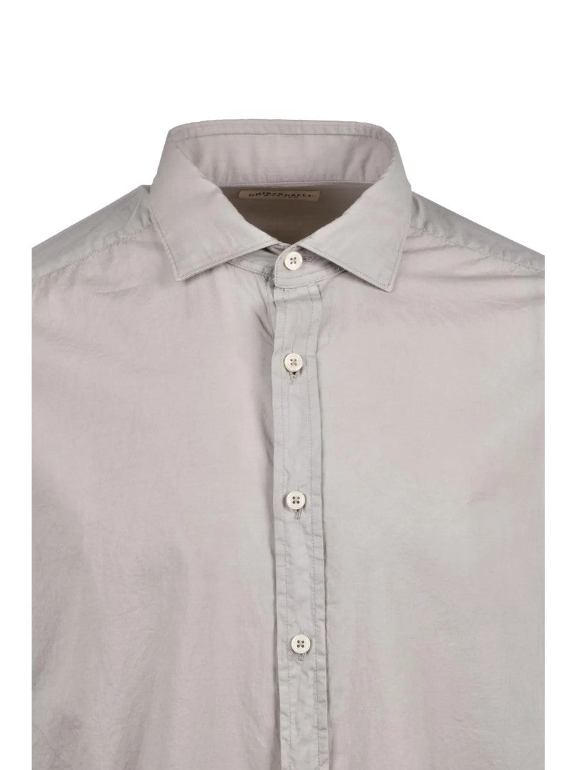 Ghirardelli Beige Breathable Cotton Shirt