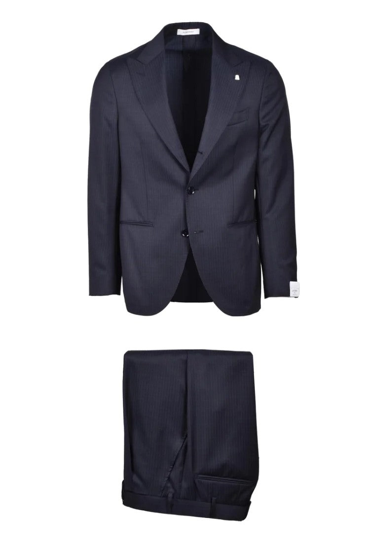 Alberto La Torre Virgin Wool Suit Blue - Men