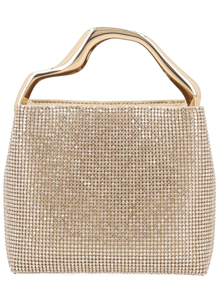 Cult Gaia Solene Mini Rhinestone Structured Handbag
