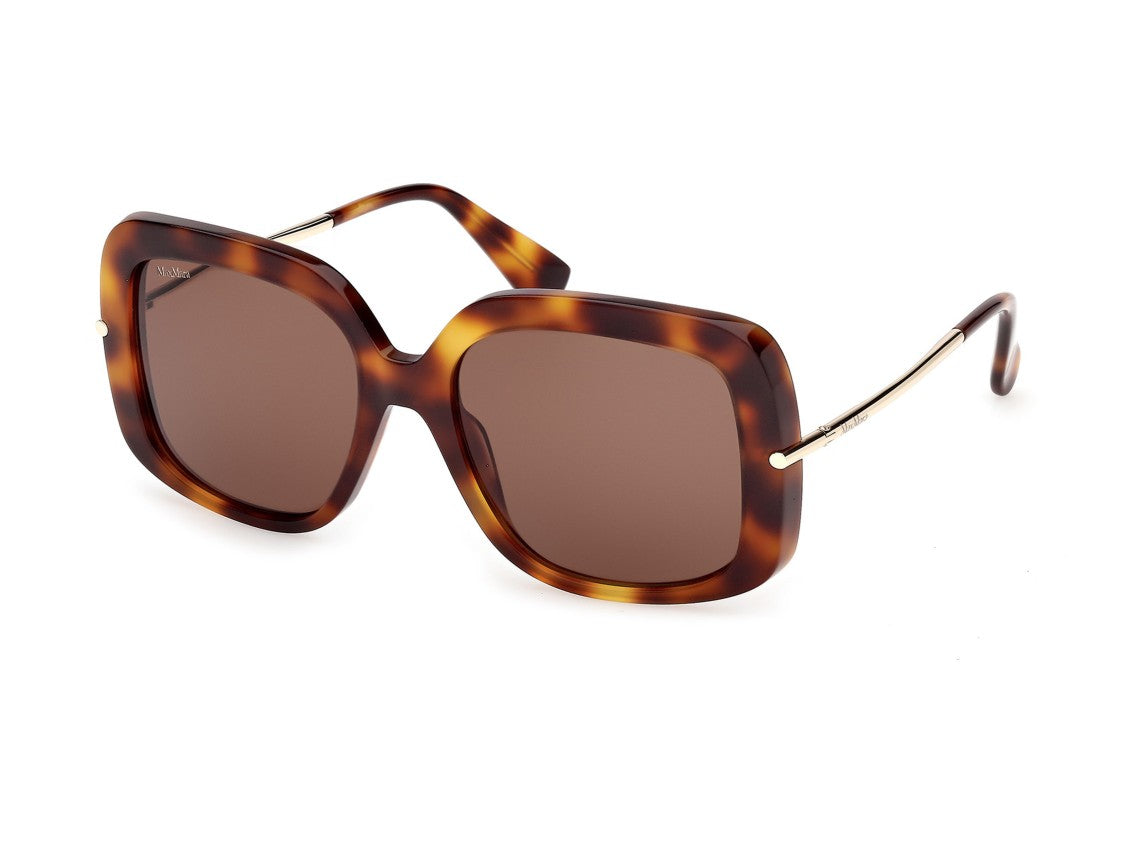 Max Mara Tortoiseshell Mm0195 Oversized Acetate Sunglasses