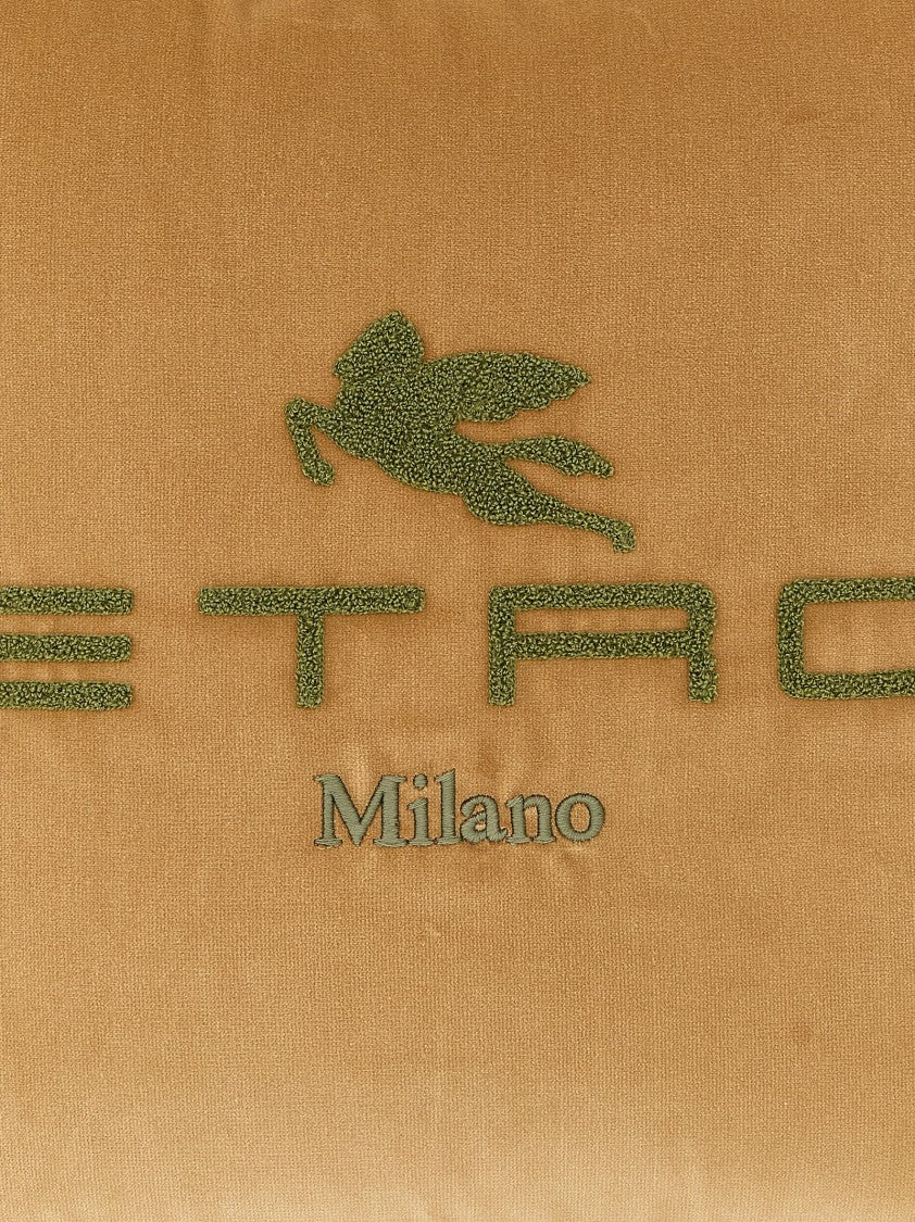 Etro Spunga Logo Cushion