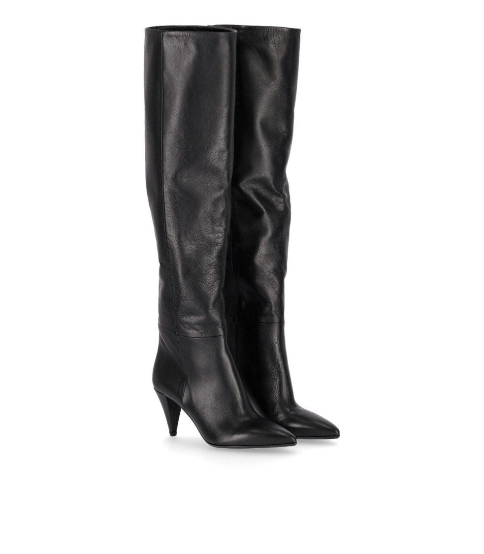 Strategia Scout Black Heeled High Boot