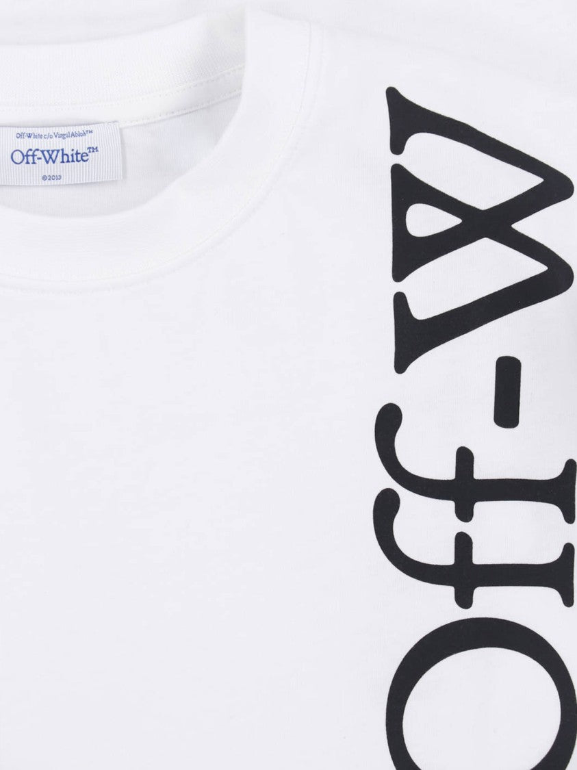 Off-White White Vertical Bookish Cotton T-Shirt