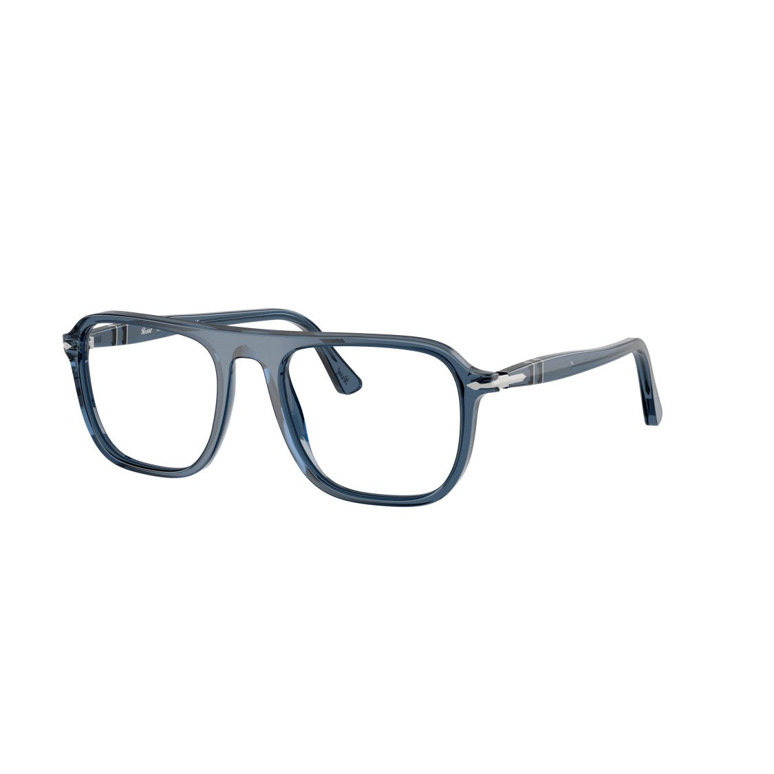 Persol 0Po3359v Translucent Acetate Square Frame Eyeglasses With Keyhole Bridge