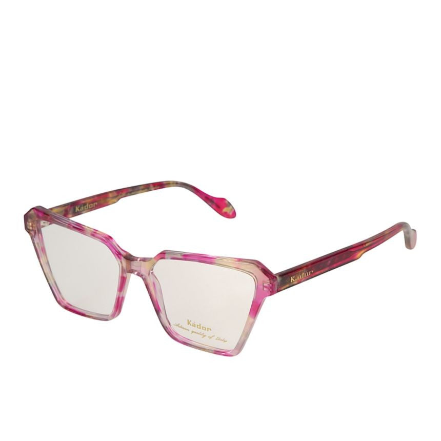 Kador Vanessa Light Geometric Frame Eyeglasses In Translucent Pink