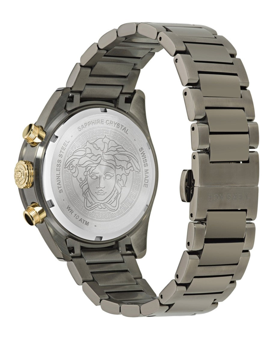 Versace Greca Dome Chrono Bracelet Watch