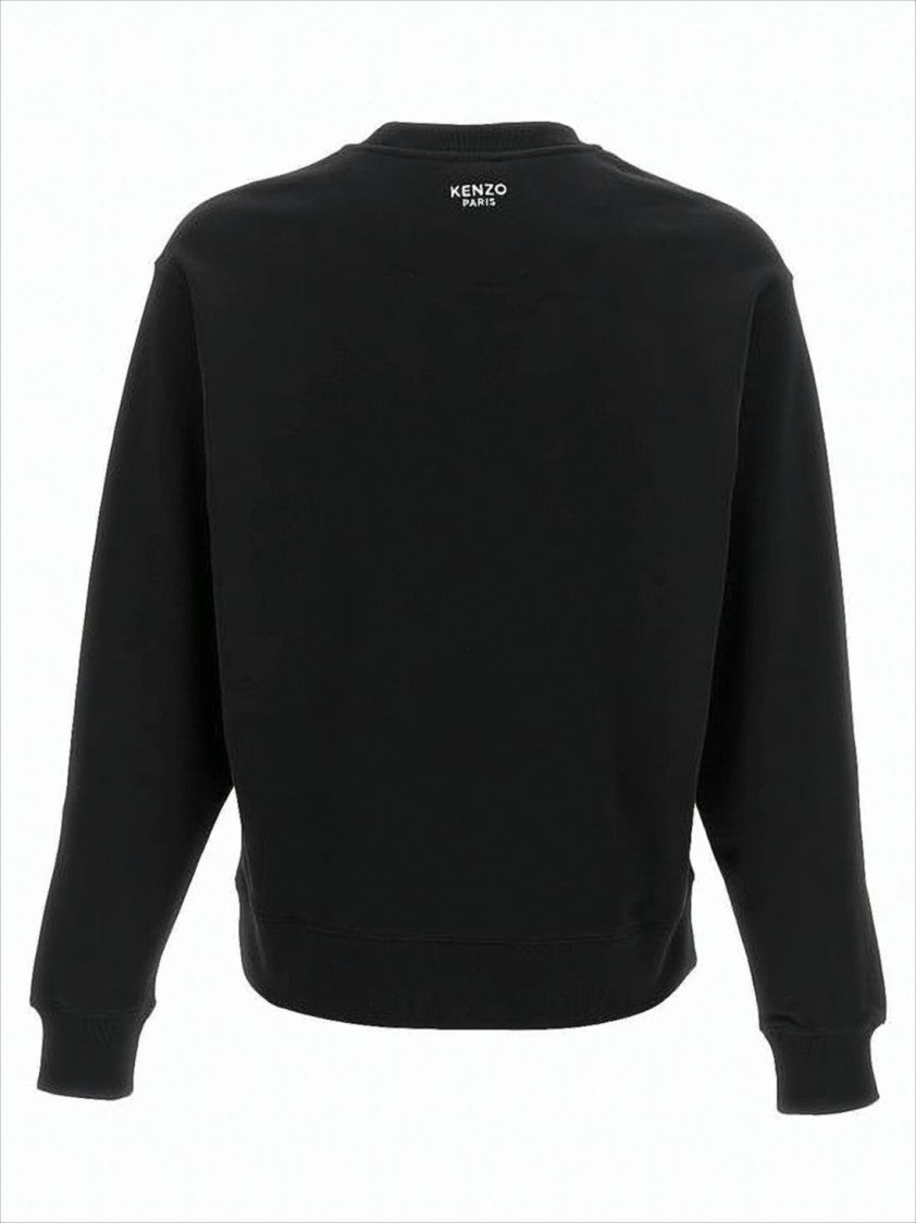 Kenzo Long-Sleeve Cotton Sweatshirt With Embroidered Floral Detail