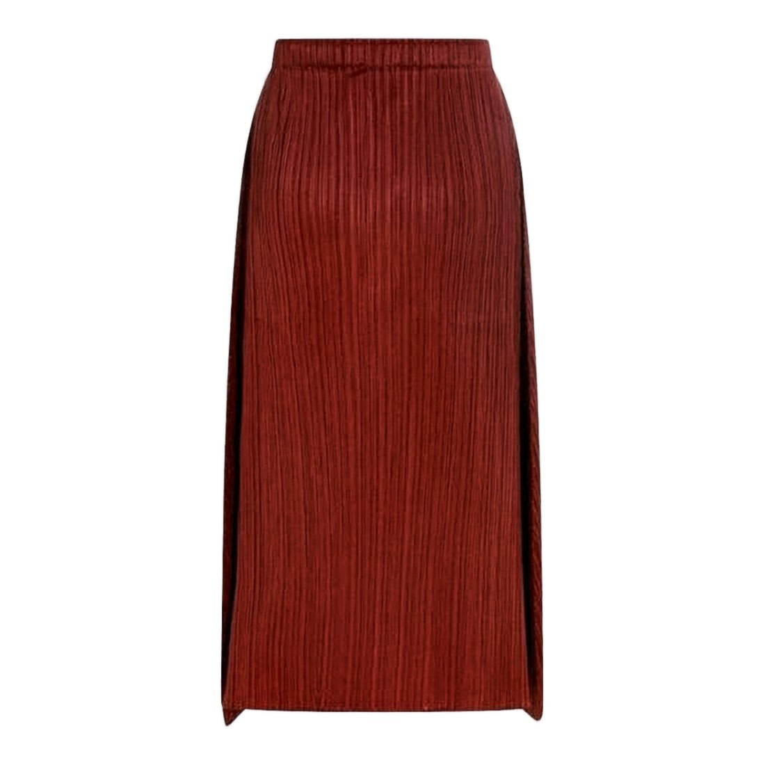 Pleats Please Brown Midi Skirt