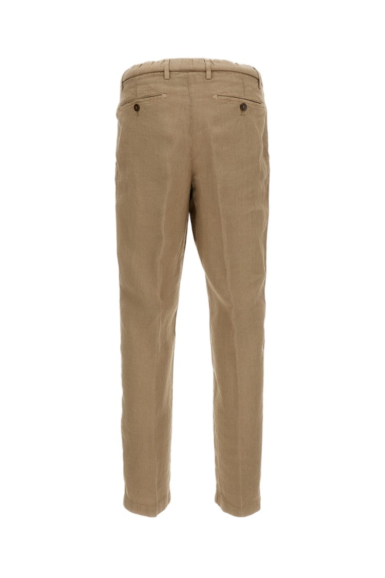 Briglia 1949 Linen Slim-Fit Tailored Pants
